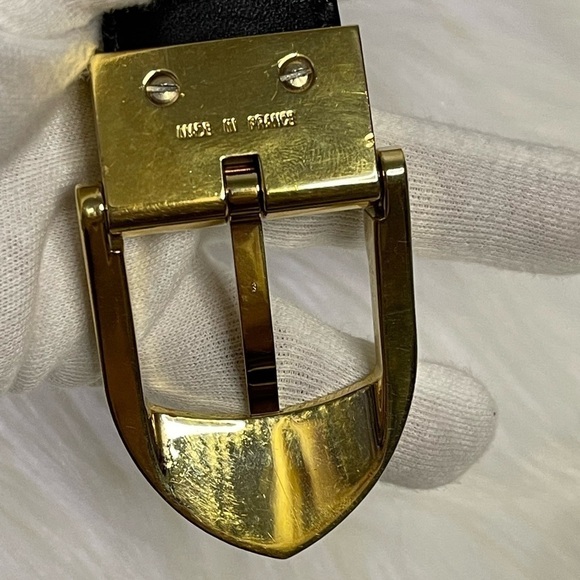 LOUIS VUITTON epi leather belt in black - Picture 4 of 11